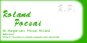roland pocsai business card
